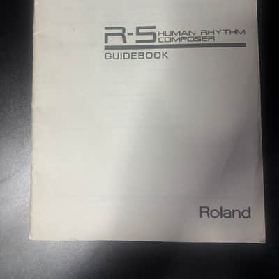 Roland R-5 Human Rhythm Composer Guide Book