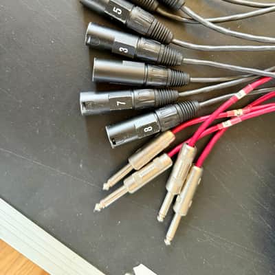 Whirlwind Medusa Audio Snake - 8 XLR inputs, 4 TS outputs, 100’ image 5