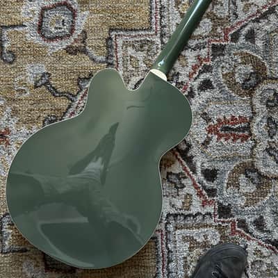 Gretsch G6118T Anniversary with Bigsby 2003 - 2016 - Smoke Green 2-Tone image 5