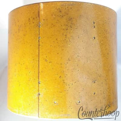*Leedy & Ludwig 15x12" Snare Drum Shell Gold Sparkle Vintage 40s 3-Ply Marching* image 3