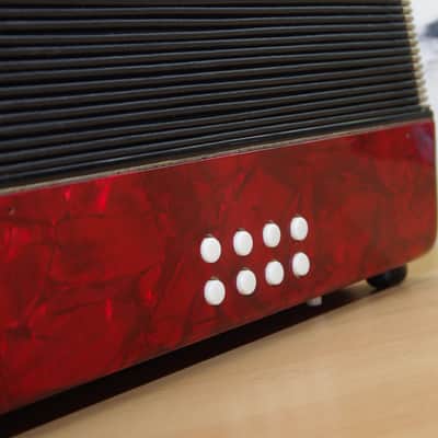 Immagine Diatonische Harmonika Meteor C/F1960 rot, gebraucht - 3