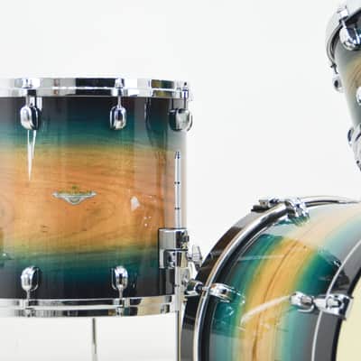 Tama Starclassic Maple 3pc Drum Kit - "Emerald Pacific Walnut Burst" image 2