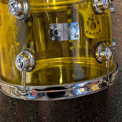 SJC Custom Drums 2007 - Yellow Acrylic image 7