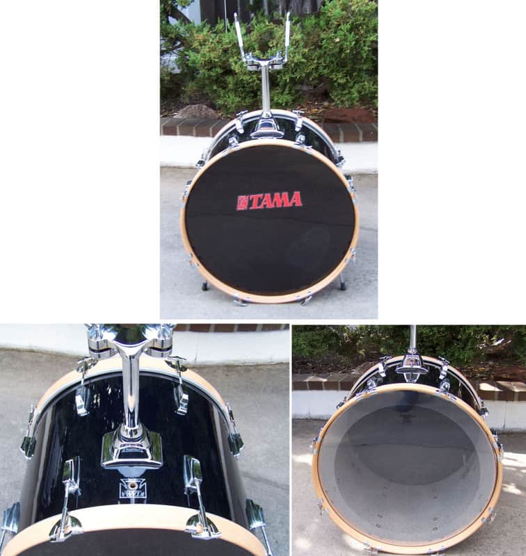 Billy Blast Drums Tama Vintage 22"x16" Bass Drum 1990 - Gloss Black image 1