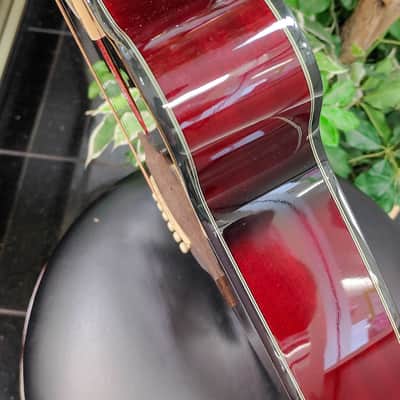 Ibanez AEG240-TRS Thinline Acoustic Electric Guitar w/ Fishman 2014 - Transparent Red Sunburst image 12