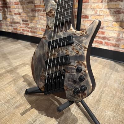 Ibanez EHB1505MS EHB 5-String Multiscale Headless Bass - Black Ice Flat image 2