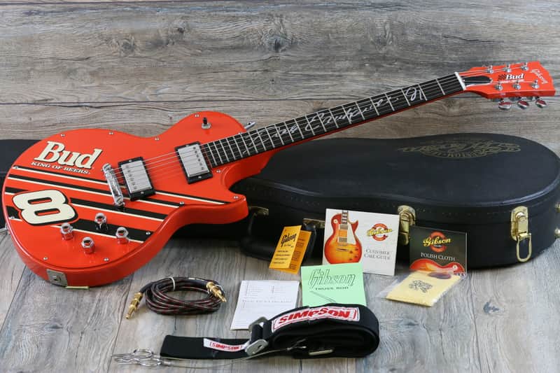 Collector Owned! Dale Earnhardt Jr. Nascar Signature Gibson Les Paul Custom + COA OHSC image 1