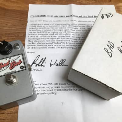 RGW Electronics Bad Bob Rare Original Robbie Wallace Hand Wired Booster Pedal Now Made By Analogman image 3