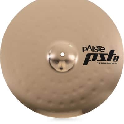 Paiste 16 inch PST 8 Reflector Medium Crash Cymbal image 2