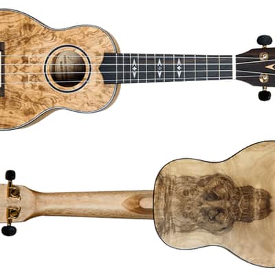 Kremona Flight Series DUS-410 Quilted Ash Soprano Size Ukulele with Bag - NEW image 5