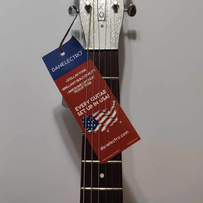 Danelectro 59M NOS+ Metalflake 60th Anniversary 2019 - Present - Silver Metalflake image 6