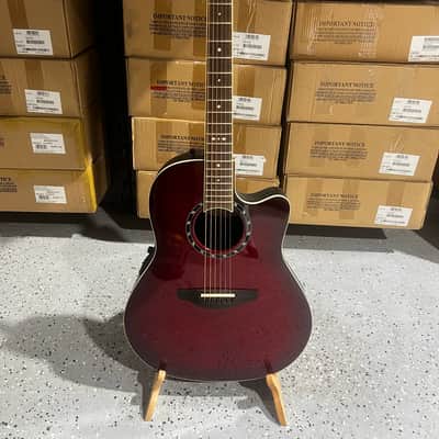 Ovation Pro Series Standard Balladeer E-Acoustic Guitar 2771AX-CCB - Cherry Cherry Burst image 1