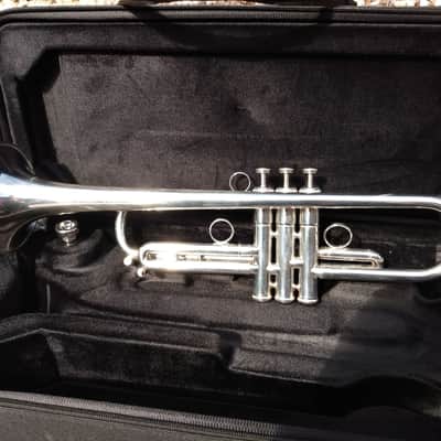 LYNNZHORN PRO .465 BORE LYNN NICHOLSON Bb trumpet - approx. 2019 - Silverplated image 3