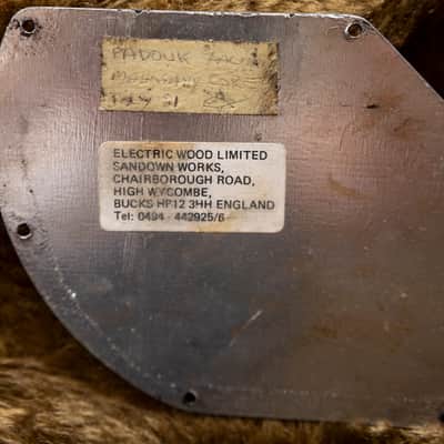 Wal Mk1 Custom Bass 1981. Padouk/Mahogany image 8