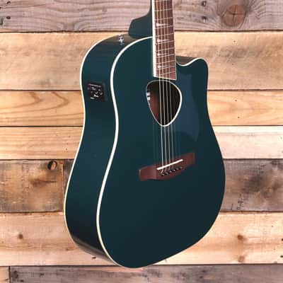 Ibanez ALT30 Acoustic/Electric Guitar Jungle Green Metallic image 2