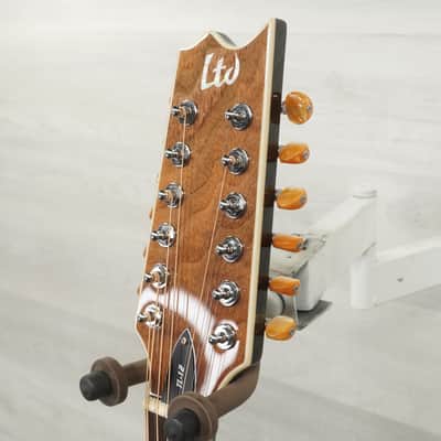 Used LTD TL-12 Acoustic Guitar Black image 6