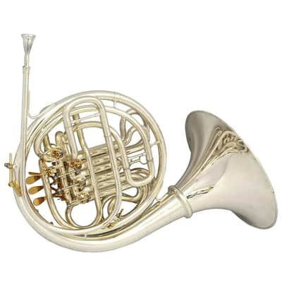 Schiller Elite VI Double French Horn Removable Bell K Style Silver & Gold image 4