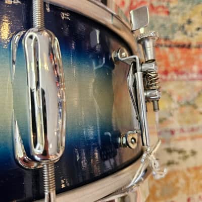 Slingerland No. 151 14x5.5" 3-ply Student Model Snare - Blue/Silver Duco 1960s image 4