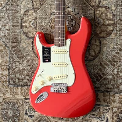 Fender American Vintage II 1961 Strat Left-Hand In Fiesta Red w/ Gig Bag & Free Pro Setup image 1