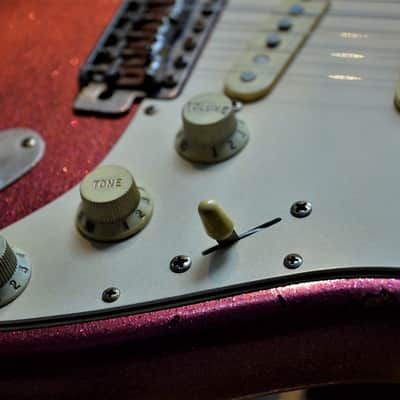 American Fender Stratocaster Custom Pink Sparkle image 14