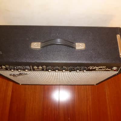 Rare 1964 Blackface Fender Vibrolux Reverb Guitar Amp AA864 Production #3, Serial# A 00745 image 3