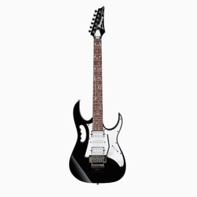 Ibanez JEMJR-BLK Steve Vai Signature with Jatoba Fretboard 2018 - Present - Black image 1