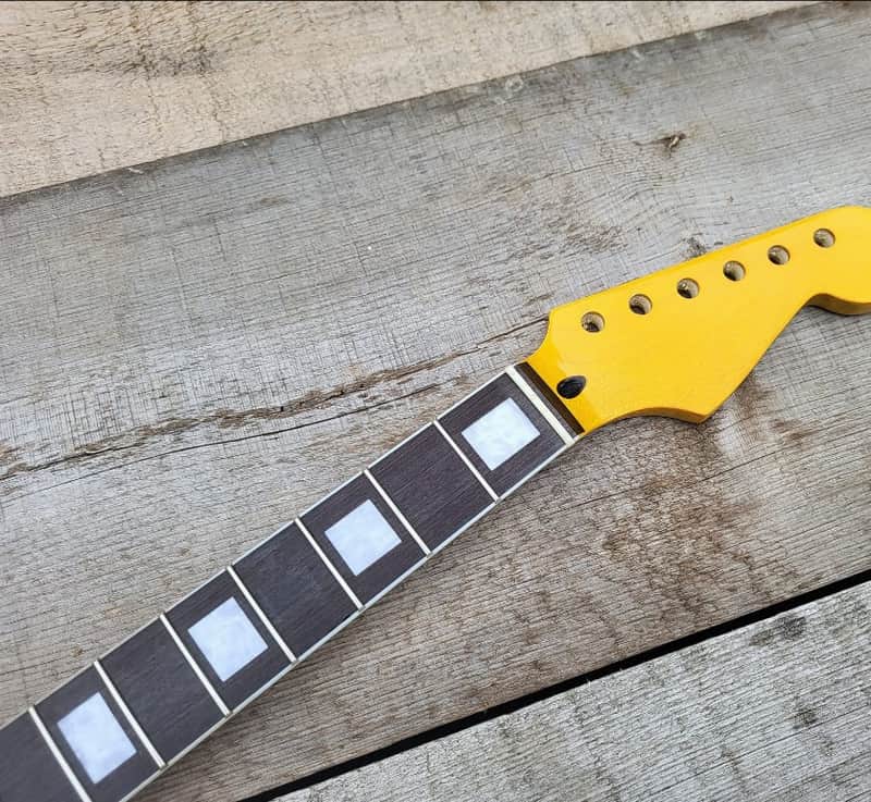 22 Steel Fret Pearloid with Binding rosewood Neck guitar Neck replacement fits OEM Project image 1