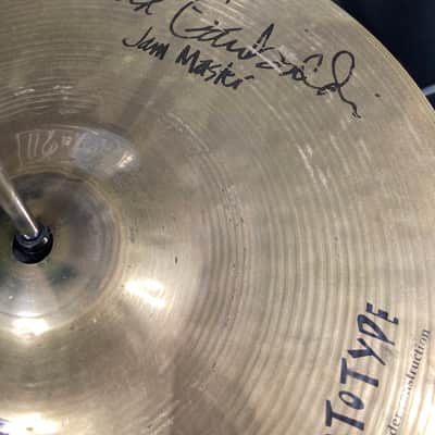 David Garibaldi's Tower of Power, Sabian  13" Signature Series, David Garibaldi Jam Master Hi-Hat Cymbals (Pair) SIGNED! image 23
