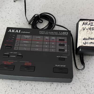 Akai Professional RIFF-O-MATIC U40 Variable Tempo Phrase Lo-Fi Sampler – Owned by Michael "WHIP" Wilton (Queensrÿche) -Certificate of Authenticity signed/autographed by WHIP image 1