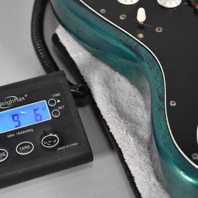 "Fender" Partscaster Stratocaster HH | Green Flame Finish image 20
