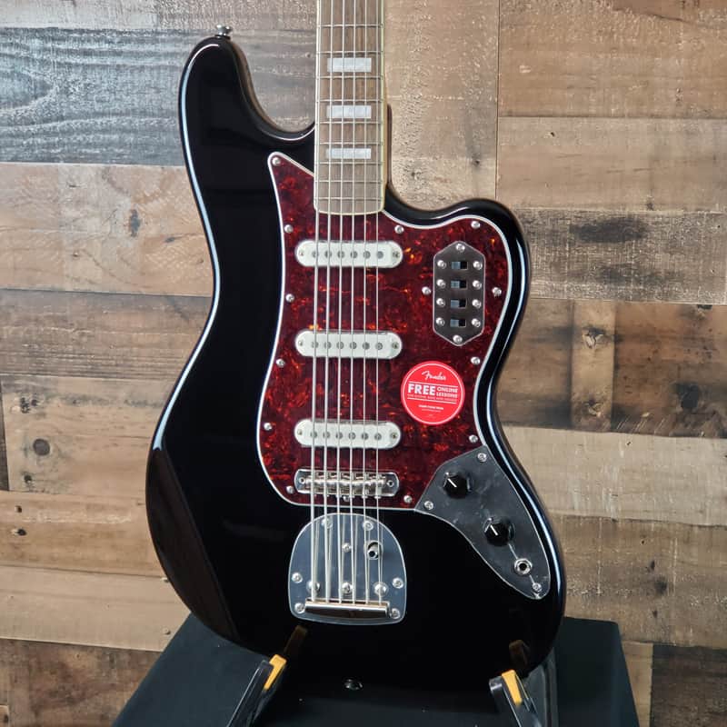 Squier Classic Vibe Bass VI Guitar Black #376 image 1