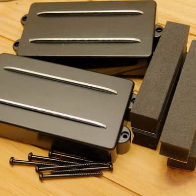 G.M. MM style 4 str. Dual Rail Bass Humbucker Set A5 image 4