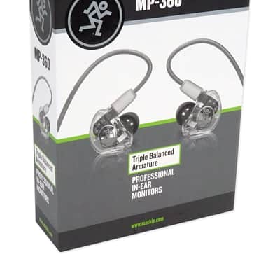 Mackie MP-360 Triple Balanced Armature Pro In-Ear Monitors+SE Electronics Mic image 11