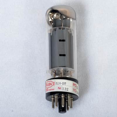 Matched Pair of Ruby EL34 Power Tubes – Russian Made – Tests Strong imagen 6