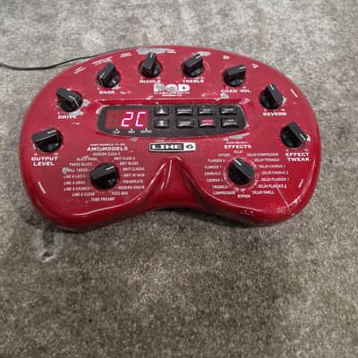 Line 6 POD - Guitar Processor - Red - Fair image 13