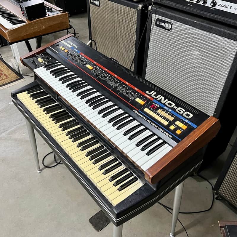 Roland Juno-60 1980’s original vintage analog synth poly-synth synthesizer MIJ Japan image 1