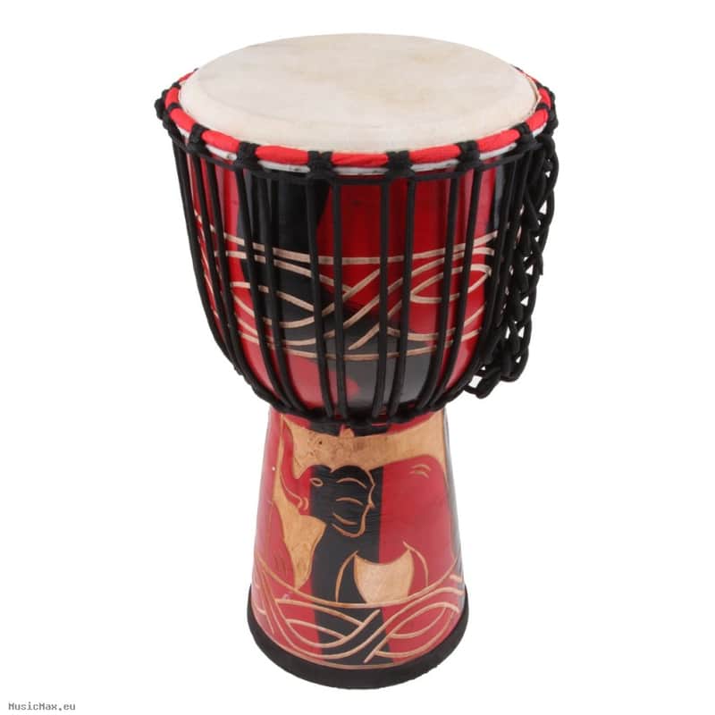 TERRIS TD5-10 Red Black 10" Djembe image 1