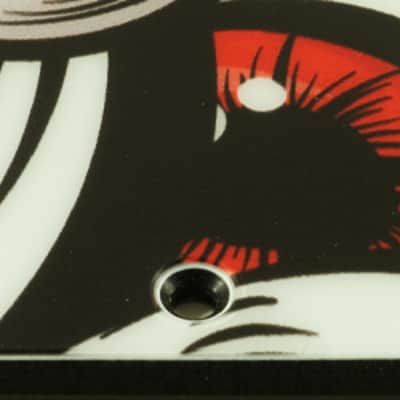 Custom Pickguard For 1986 - 1988 Made in Japan Squier by Fender Bullet S-3T - Red Eye Graphic .090" image 2