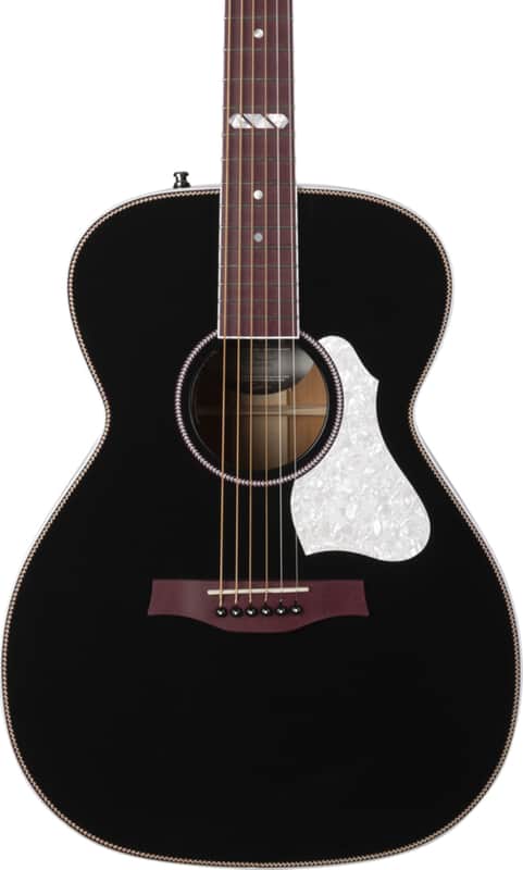 Seagull Artist Tuxedo Limited Grand Concert Acoustic-Electric Guitar, Solid Spruce Top, Black image 1