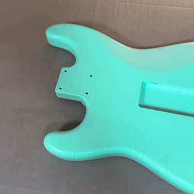 1873g Kohlin Guitars S-Type Roasted Pine replacement body Aged Nitro Relic Vintage Surf Green Made in Sweden image 12