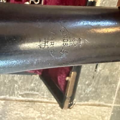 Noblet brand wood Oboe with case and reed. Made In France image 4