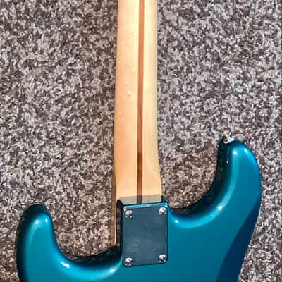 2015 Fender Deluxe Lone Star hss Stratocaster, Maple Fingerboard, Ocean Turquoise electric guitar image 12