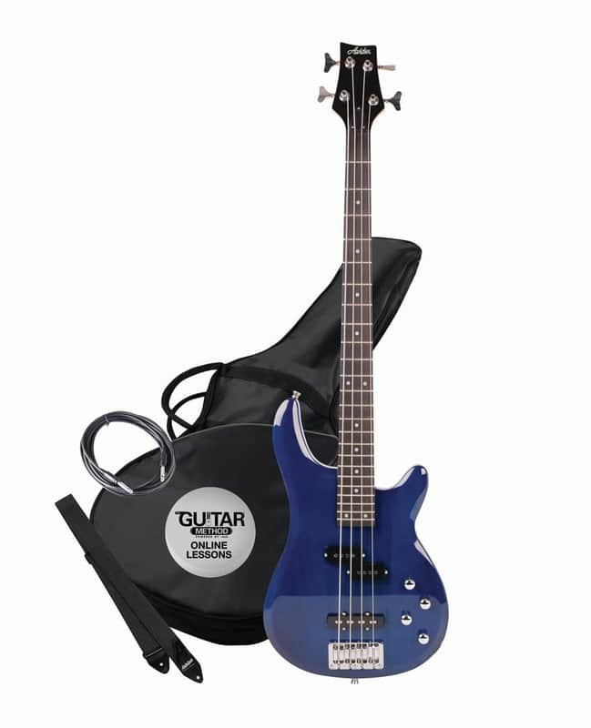 Ashton AB4TDB Bass Guitar in Blue image 1