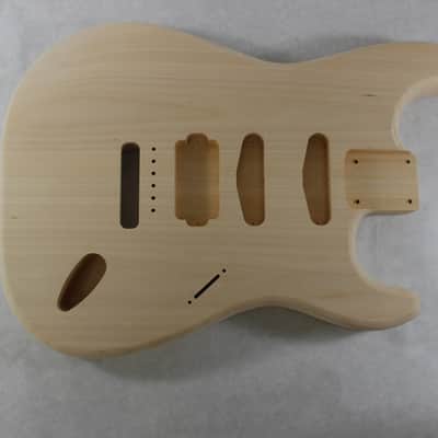 Unfinished Basswood HSS Strat Stratocaster body Fits Fender neck J918 image 1
