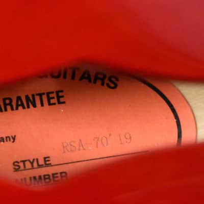 2019 Burny RSA-70' 19 Cherry Red Finish w/Gig Bag image 22