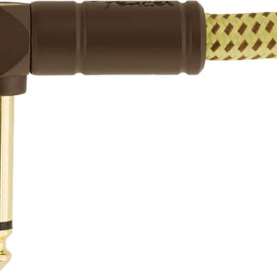 Fender Deluxe TWEED Guitar/Instrument Cable, Straight-Right Angle, 15' ft image 14