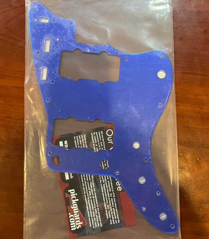 Pickguard For Fender USA Original & Reissue Jazzmaster - BLUE MIRROR image 1
