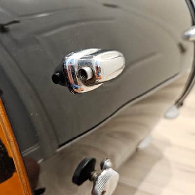 70s Slingerland 16 x 16 Floor Tom Black Wrap 16x16 - Maple outer ply image 12