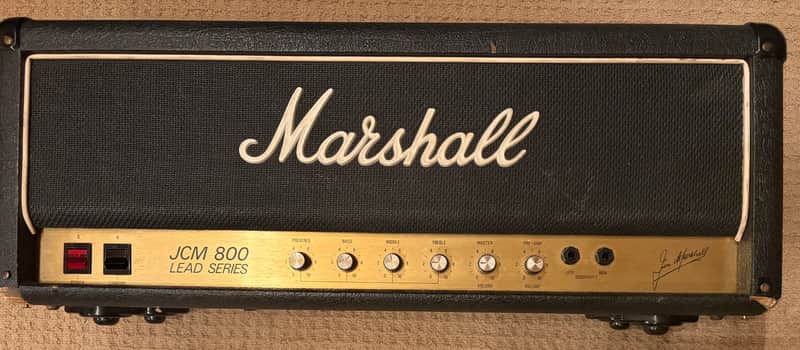 Marshall jcm 800 50 watt early 80's - Black Tolex image 1