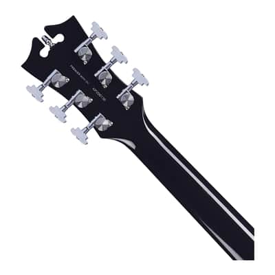 D'Angelico Premier Mini DC Semi-Hollow Electric Guitar - Black Flake - B-Stock image 5